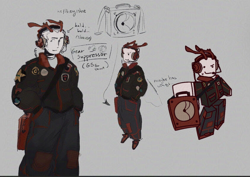 Example of a sketched out design following the reference above
