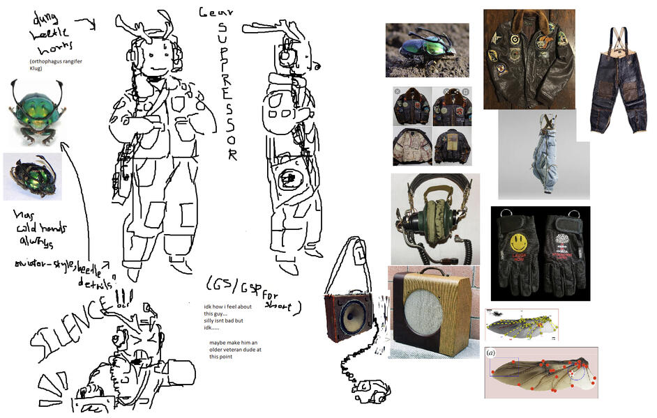 Example of what to submit for a character design